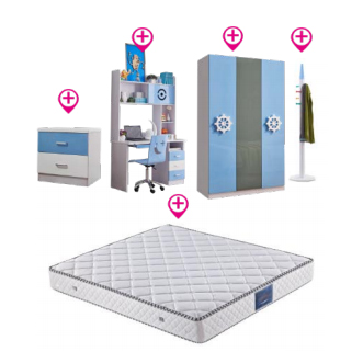 Bộ giường tủ trẻ em nhập khẩu GR 119 8 Bộ Giường Tủ Trẻ Em Nhập Khẩu GR-119