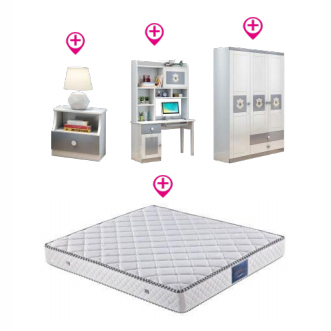 Bộ Giường Tủ Trẻ Em Nhập Khẩu GR911 5 Bộ Giường Tủ Trẻ Em Nhập Khẩu GR-911