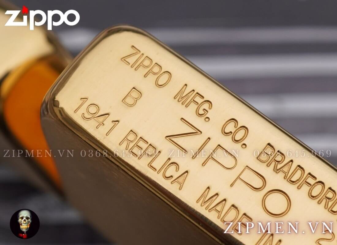 Bật lửa zippo USA tái bản replica 1941 brass cao cấp | Zippo chính hãng