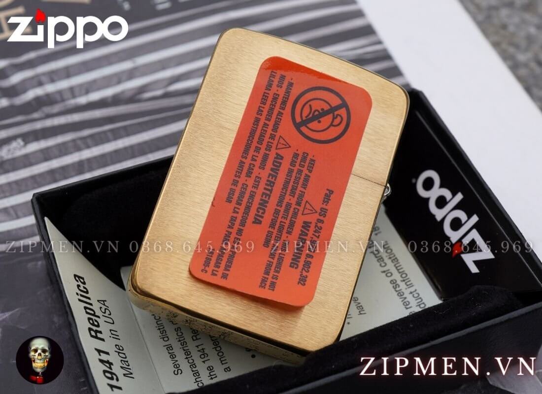 Bật lửa zippo USA tái bản replica 1941 brass cao cấp | Zippo chính hãng