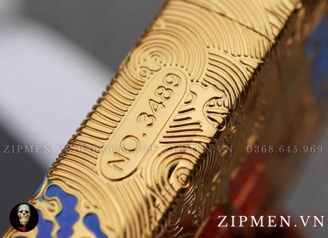 Bật lửa zorro cá chép nguyệt thực vang mỹ kí cao cấp | Zorro chính hãng