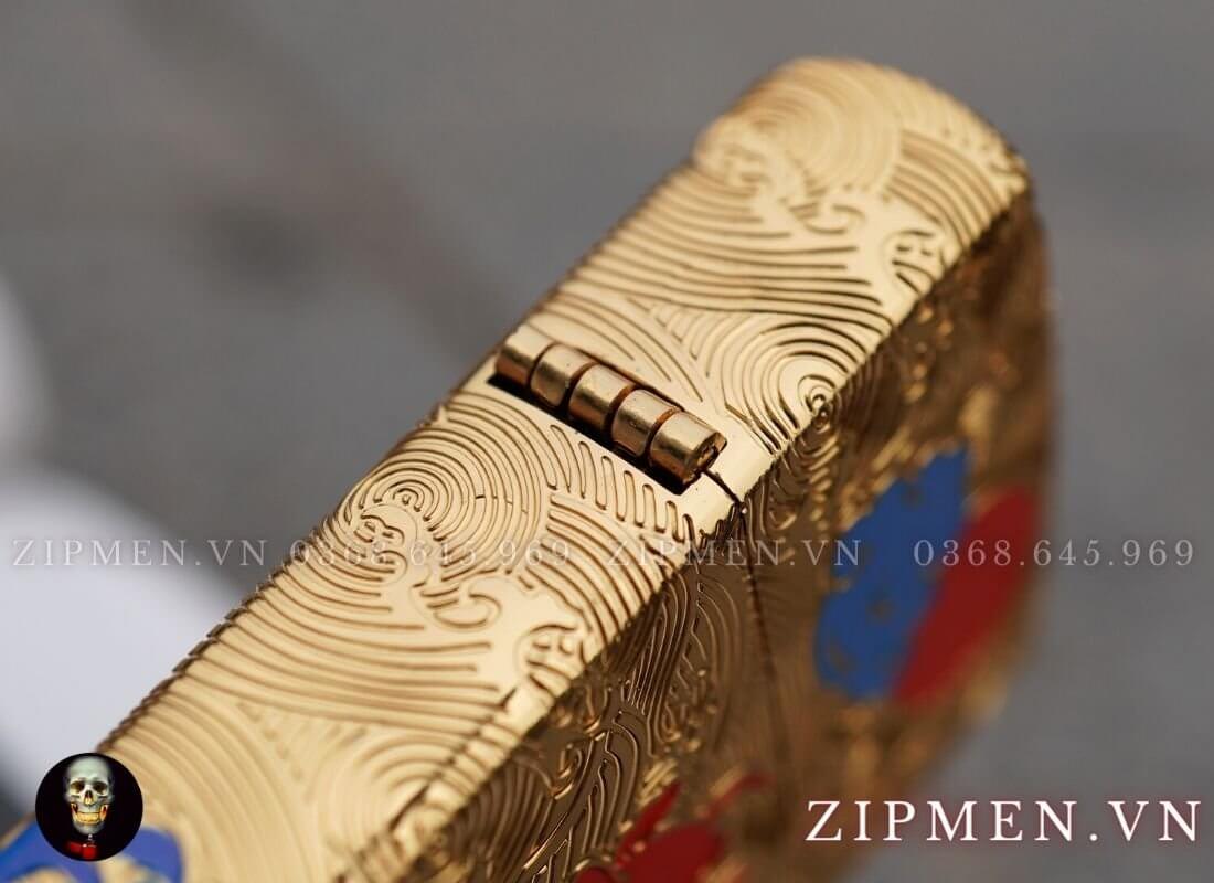 Bật lửa zorro cá chép nguyệt thực vang mỹ kí cao cấp | Zorro chính hãng