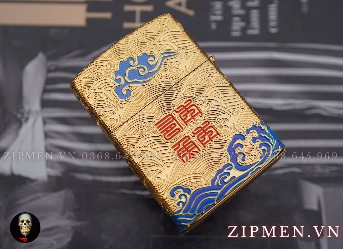 Bật lửa zorro cá chép nguyệt thực vang mỹ kí cao cấp | Zorro chính hãng
