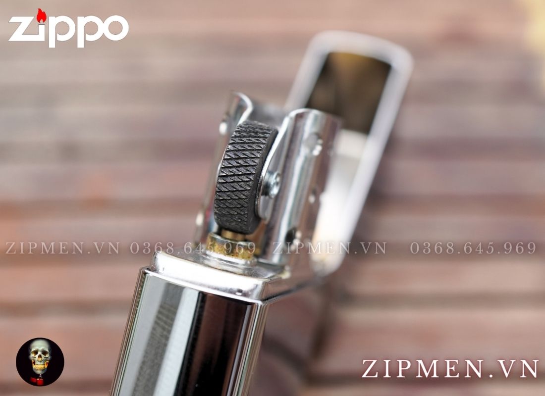 zippo z250 trắng bóng trơn