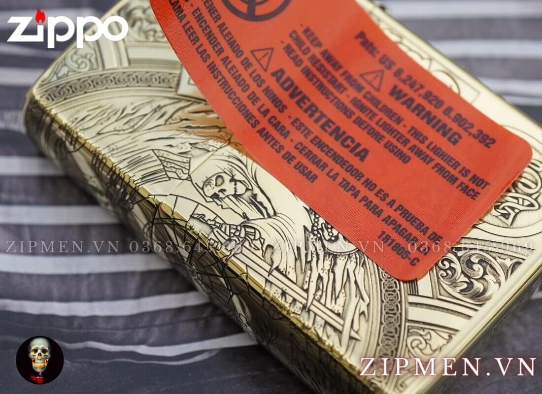 bật lửa zippo chủ đề tứ kỵ sĩ chính hãng
