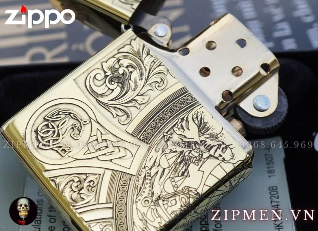 bật lửa zippo chủ đề tứ kỵ sĩ chính hãng