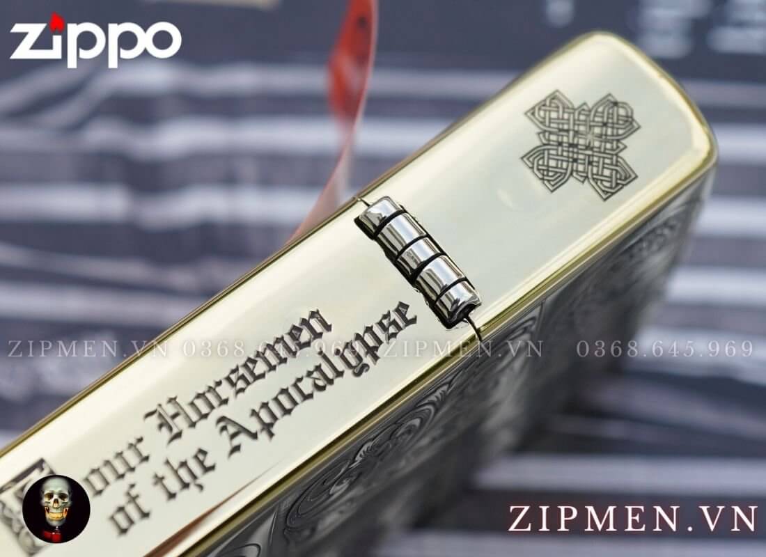 bật lửa zippo chủ đề tứ kỵ sĩ chính hãng