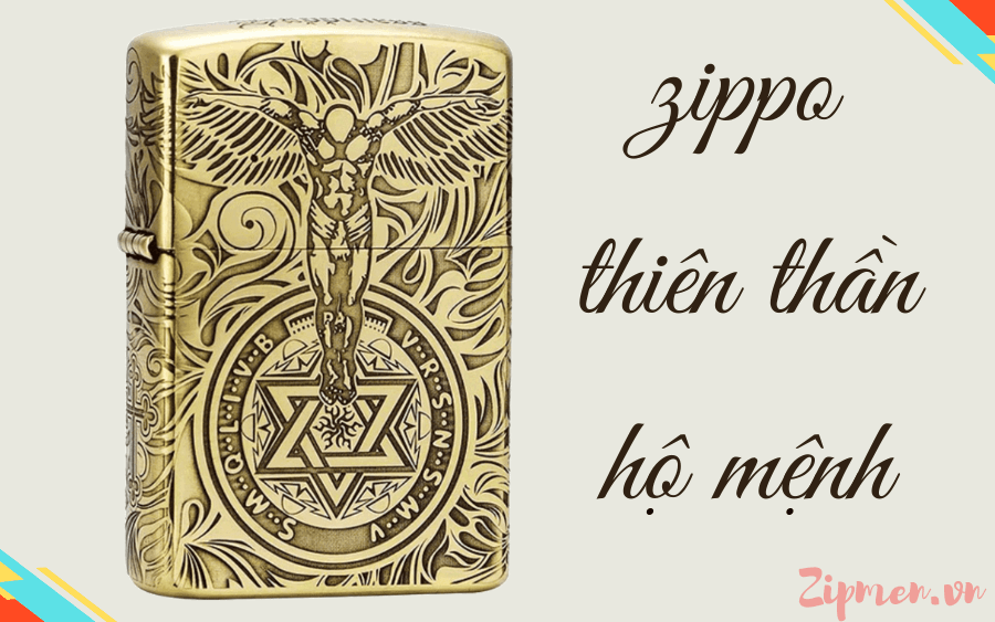 Bật lửa Zippo thiên thần hộ mệnh
