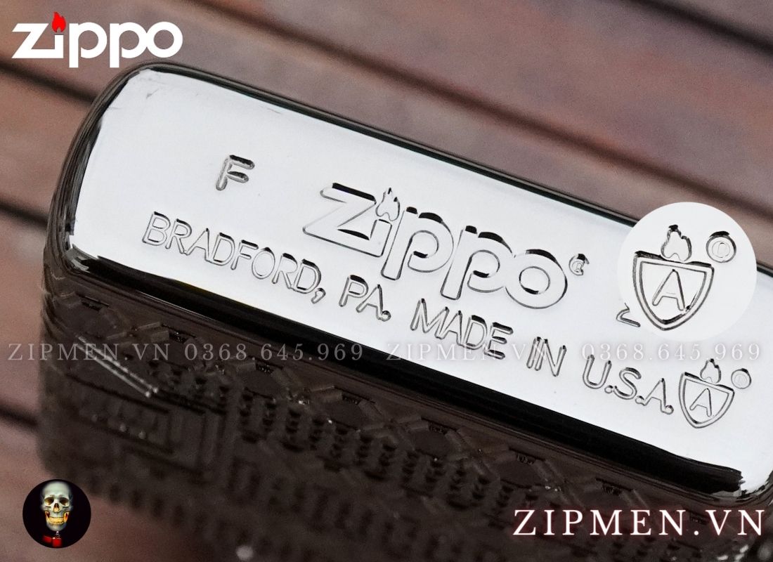Bật lửa Zippo armor Harley Davidson Collectible 2021 phiên bản armor màu đen xám
