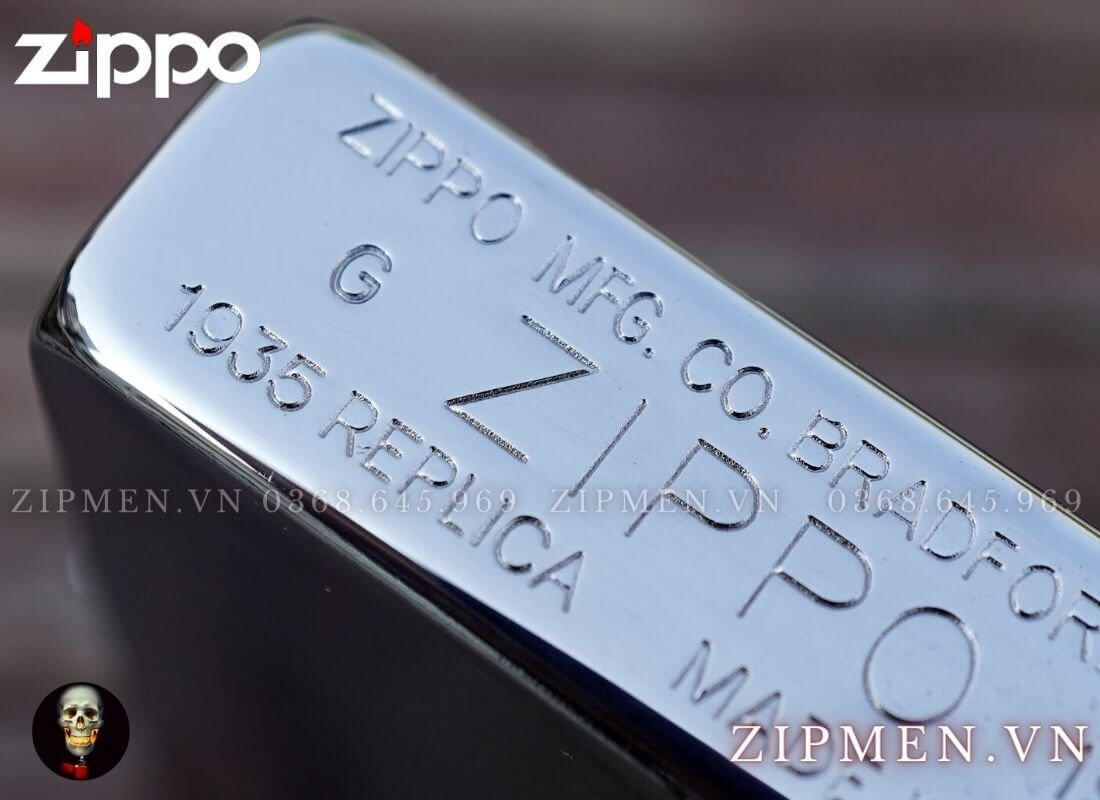 Bật lửa replica 1935 vát 2 góc | Zippo cao cấp