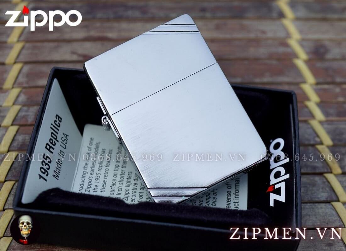 Bật lửa replica 1935 vát 2 góc | Zippo cao cấp