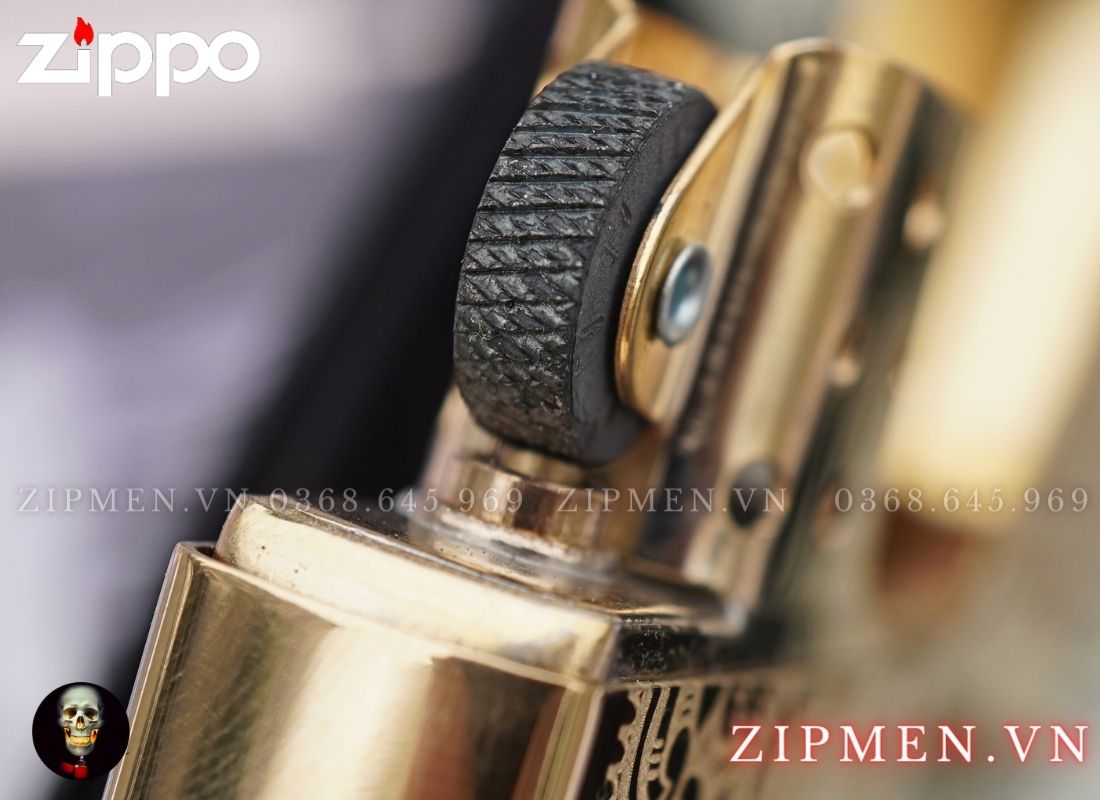Zippo hoa ven Ý Venetian Z352B màu vàng Brass