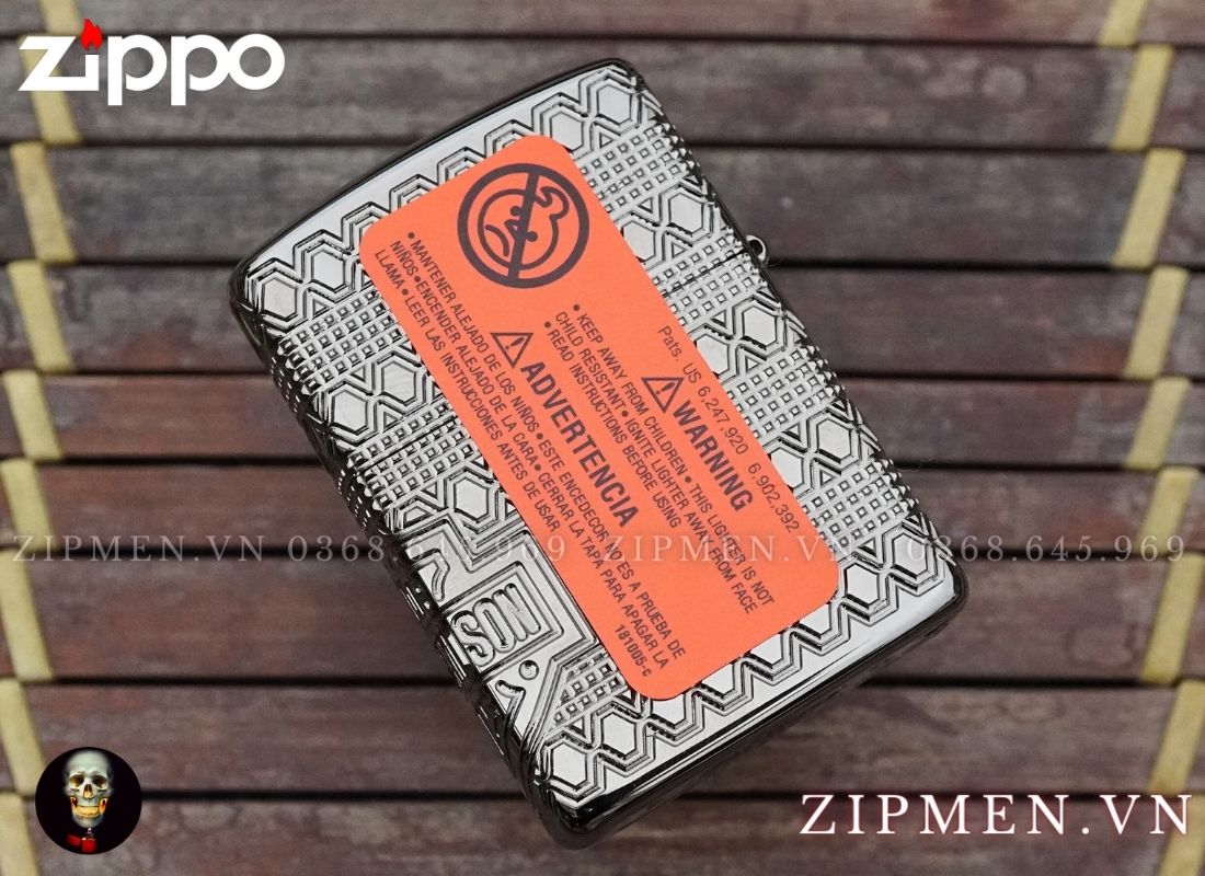Bật lửa Zippo armor Harley Davidson Collectible 2021 phiên bản armor màu đen xám