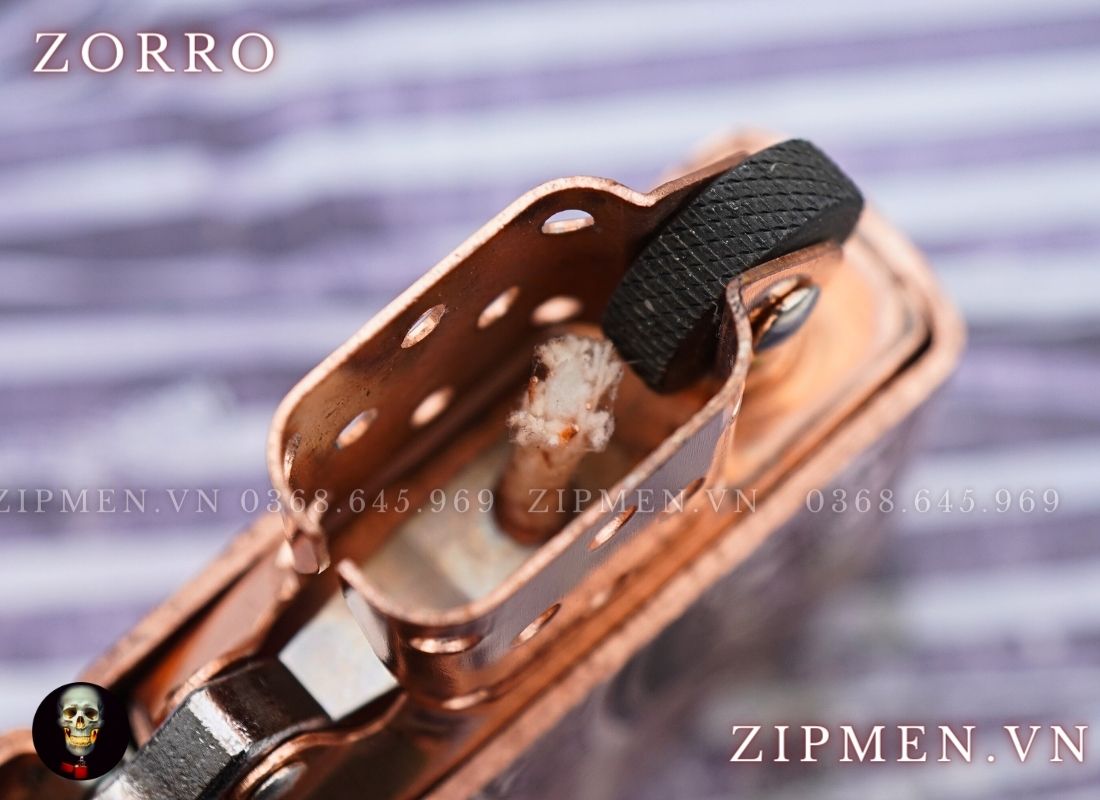 Bật lửa Zorro super copper chủ đề kỳ lân khắc nổi 3D