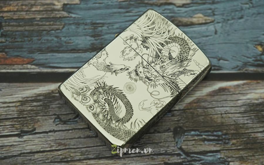 Bật lửa Zorro hình rồng phượng