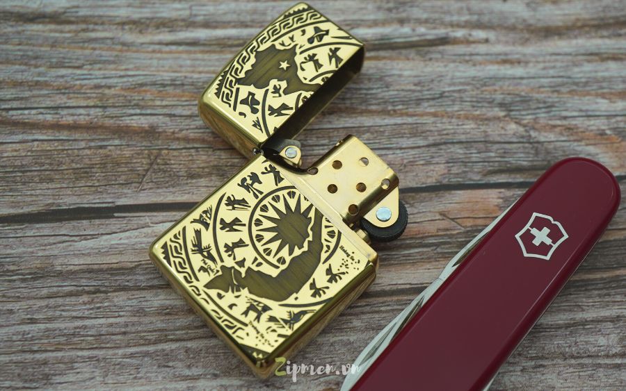 Zippo có chất liệu đồng khối siêu bền