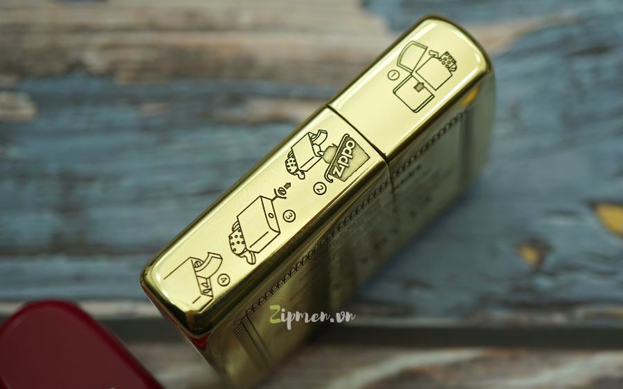Hoạ tiết cạnh bên Zippo