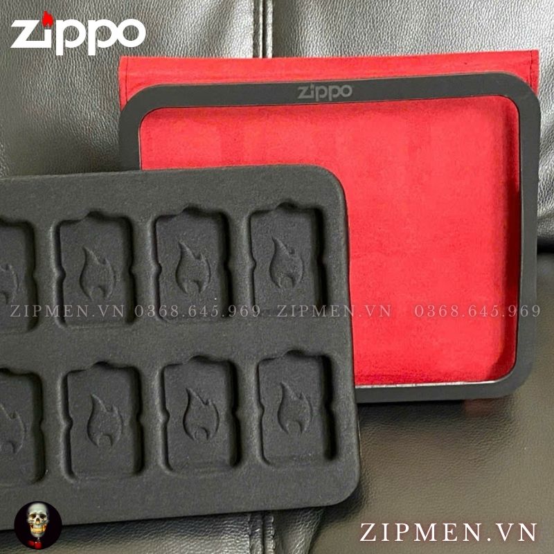 Hộp đựng zippo trưng bày chứa được 8 chiếc