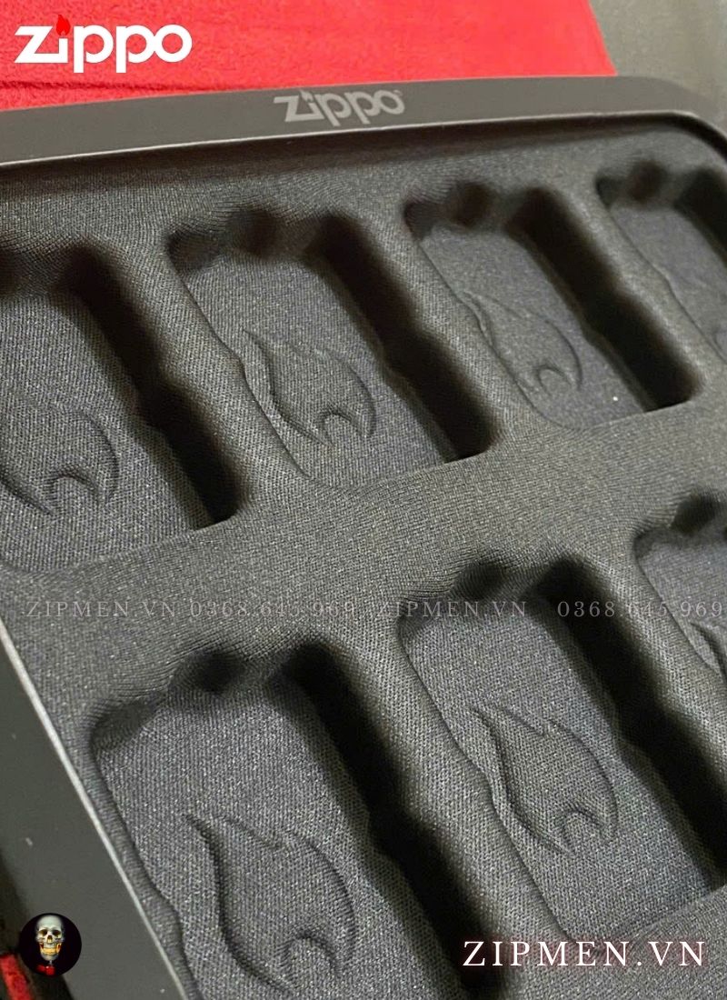 Hộp đựng zippo trưng bày chứa được 8 chiếc