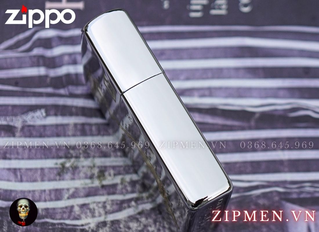 Bật lửa Zippo USA hình bản đồ Việt Nam màu trắng