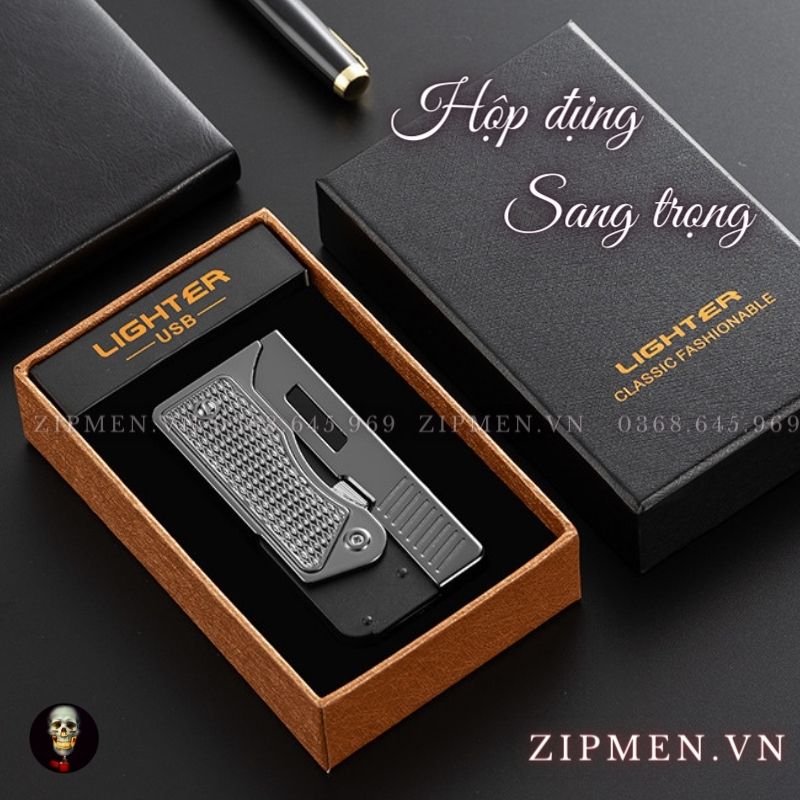 bật lửa khò ga tia plasma hình khẩu súng