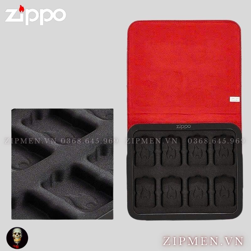 Hộp đựng zippo trưng bày chứa được 8 chiếc