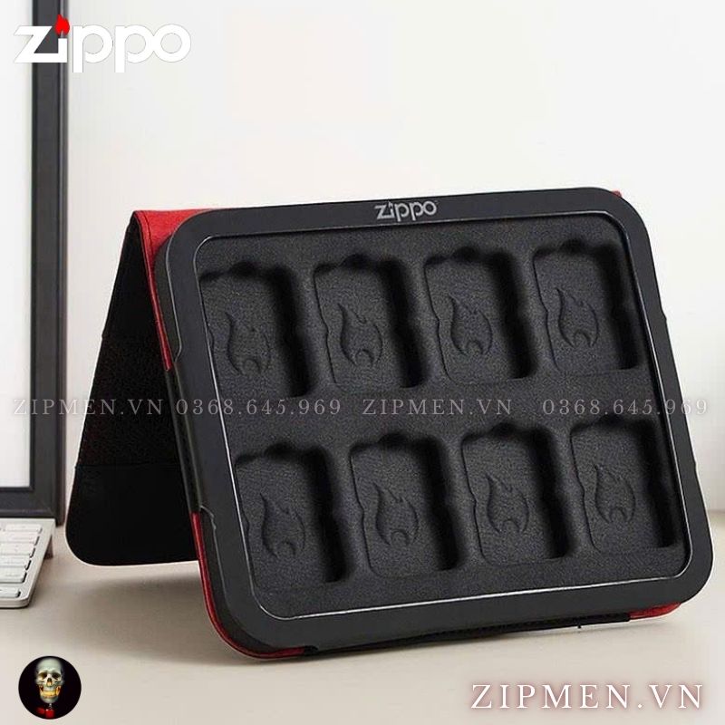 Hộp đựng zippo trưng bày chứa được 8 chiếc