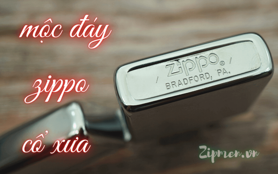 Ví dụ mộc đáy Zippo cổ xưa