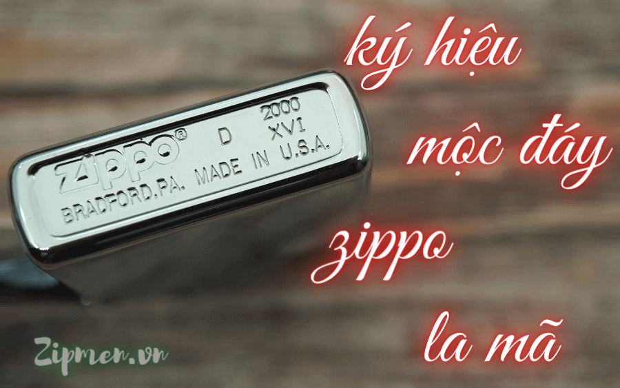 Ví dụ mộc đáy Zippo la mã