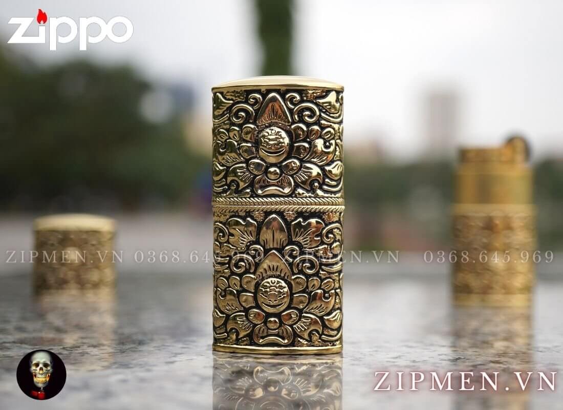 Bật lửa zorro hoài cổ màu vàng cao cấp giá rẻ | Bật lửa zorro Hồng Kông chính hãng