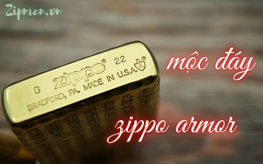 Ví dụ mộc đáy Zippo armor
