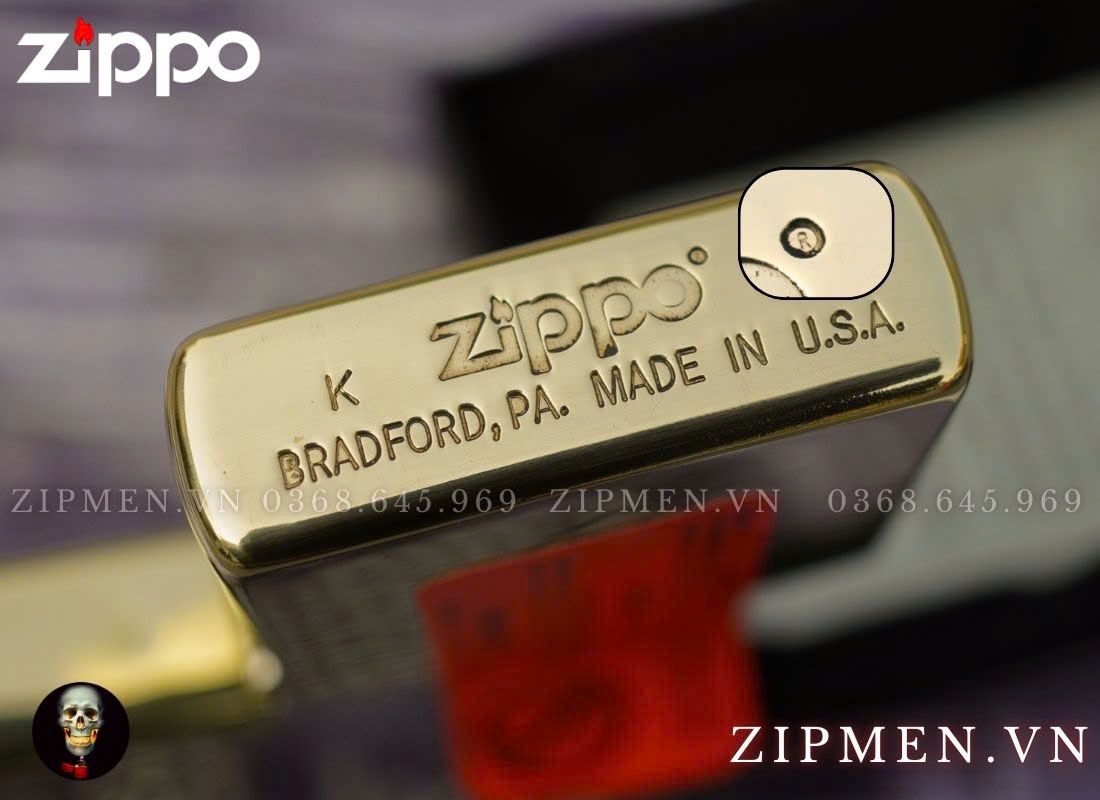 Mộc đáy zippo usa chính hãng