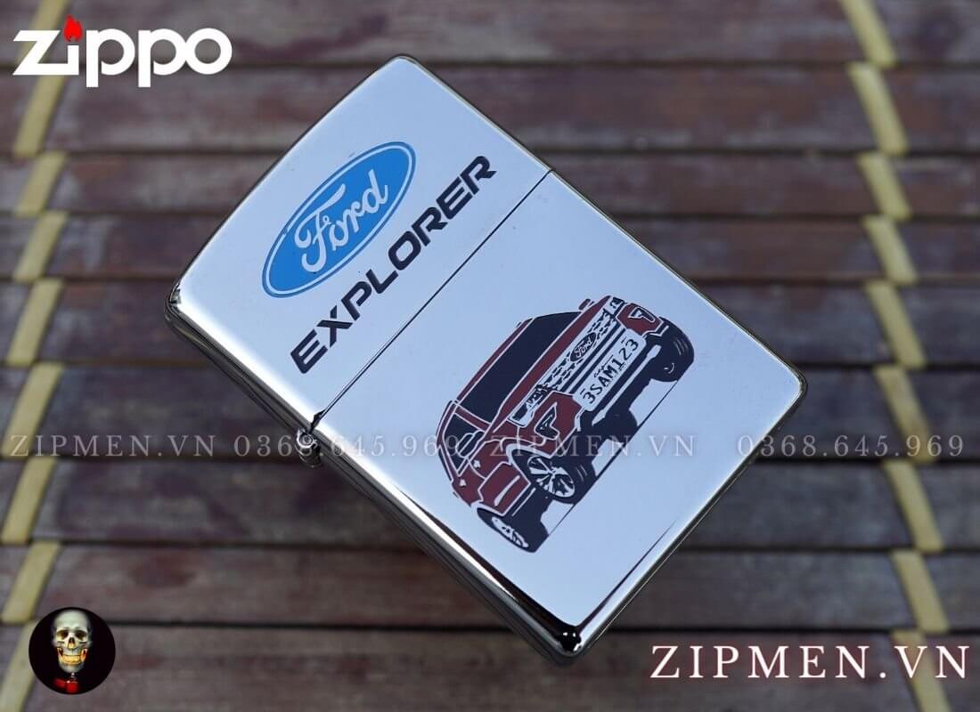 Hộp quẹt zippo usa chủ đề xe ford explorer | Bật lửa zippo chính hãng