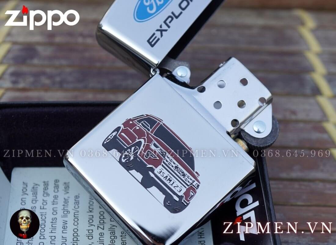 Hộp quẹt zippo usa chủ đề xe ford explorer | Bật lửa zippo chính hãng