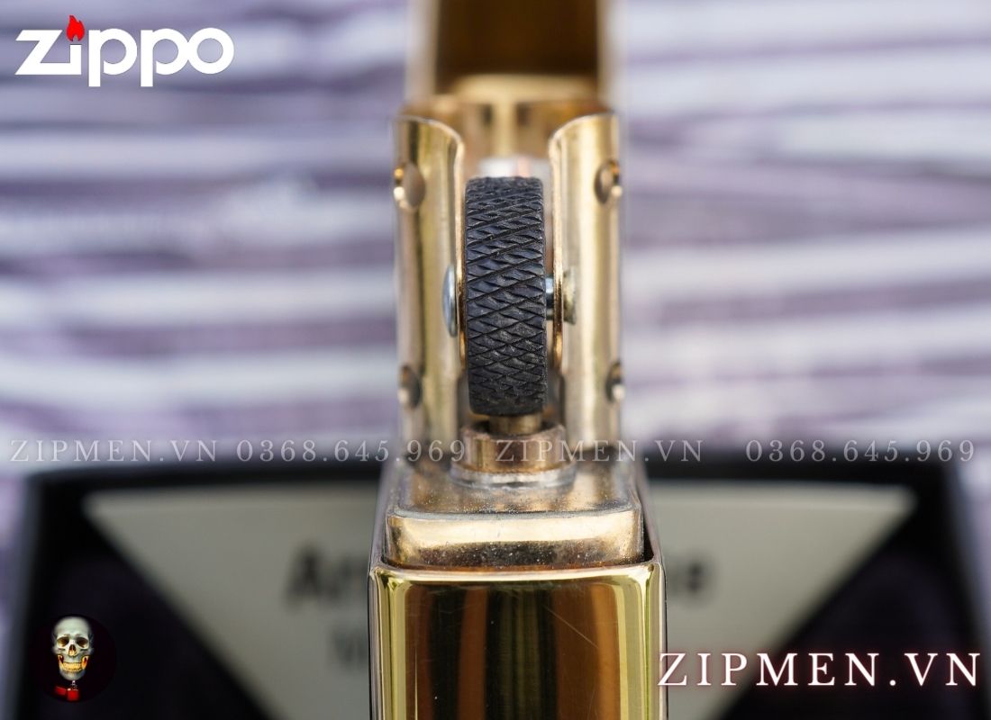 zippo armor 169 vàng bóng trơn