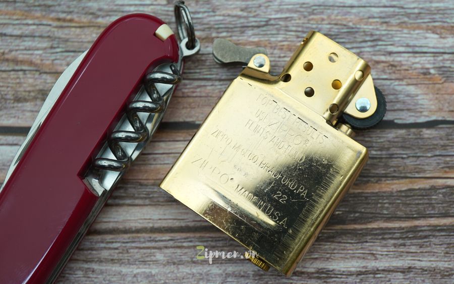 Ruột Zippo usa chính hãng màu vàng
