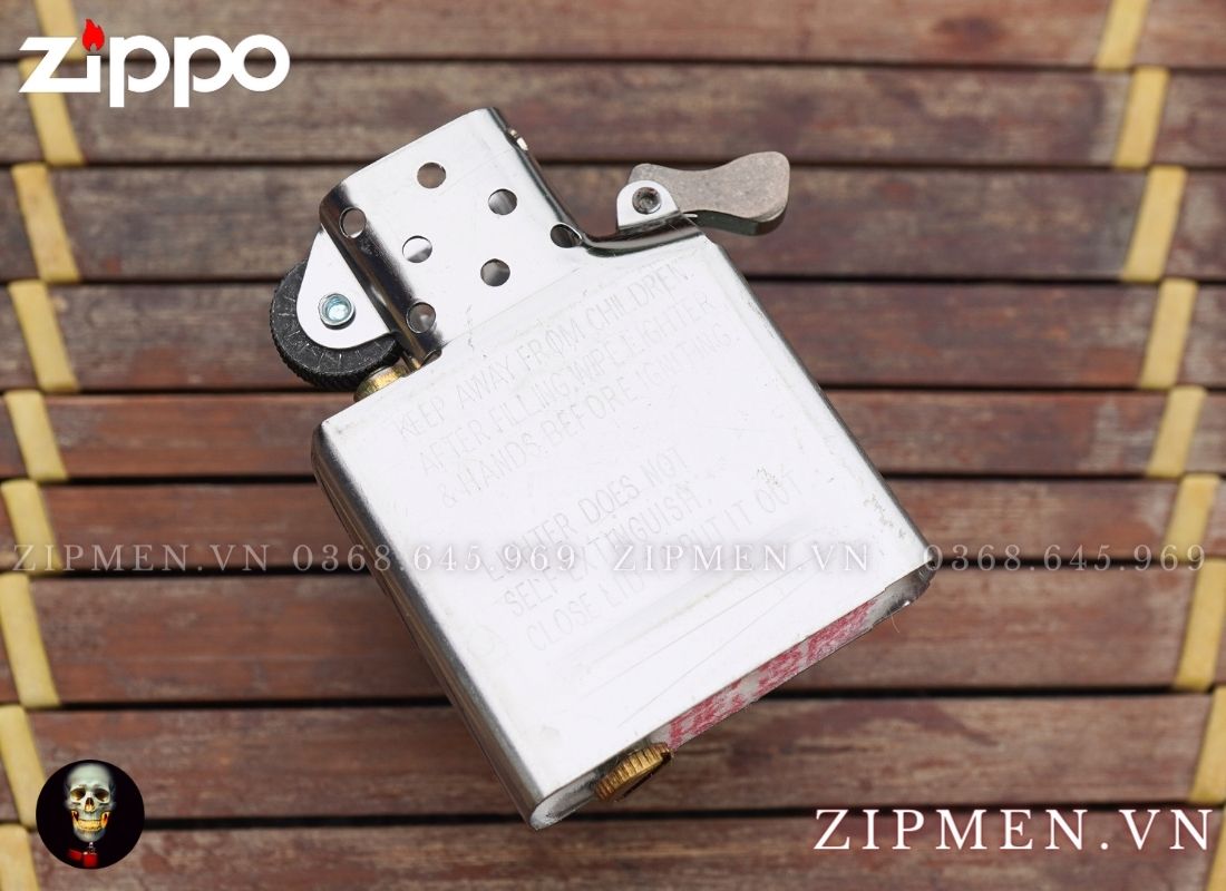 zippo z250 trắng bóng trơn