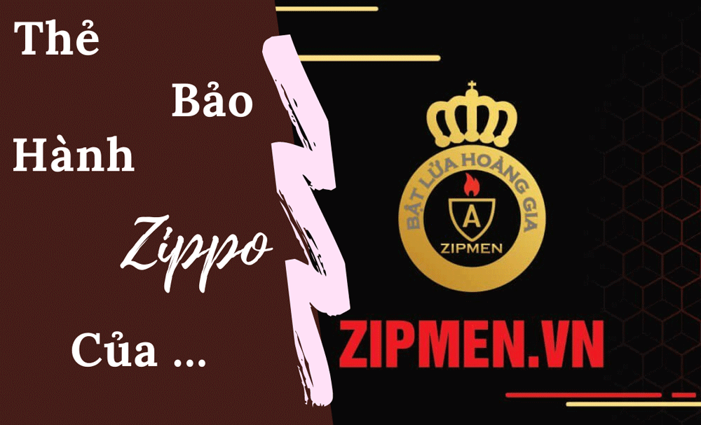 Thẻ bảo hành Zippo của shop ZIPMEN