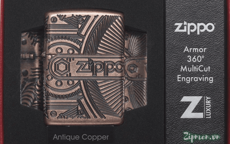 Zippo antique copper
