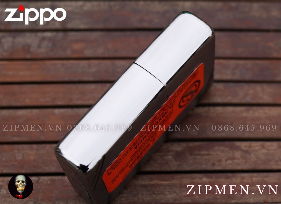 Bật lửa zippo vintage tái bản 1937 trắng nhám góc chính hãng z230