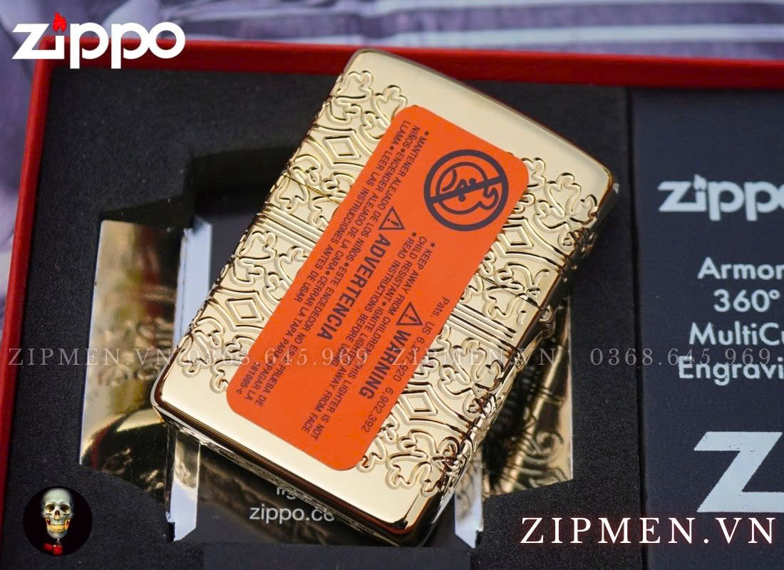 zippo 46301 elegant clover design