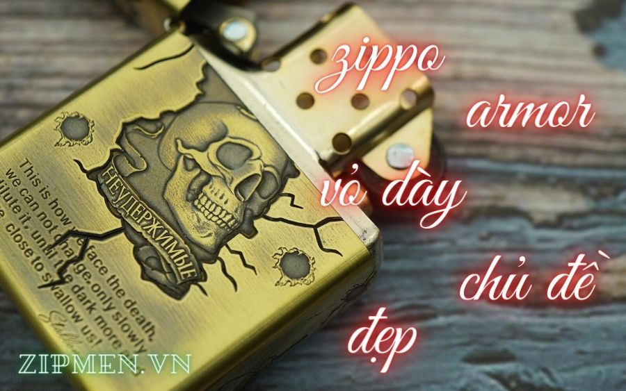 Zippo armor khắc chủ đề đẹp