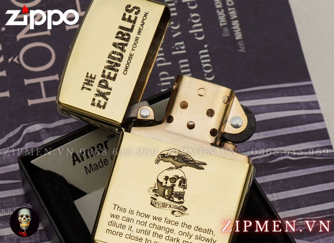Zippo armor chủ đề The Expendables biệt đội đánh thuê limited edition
