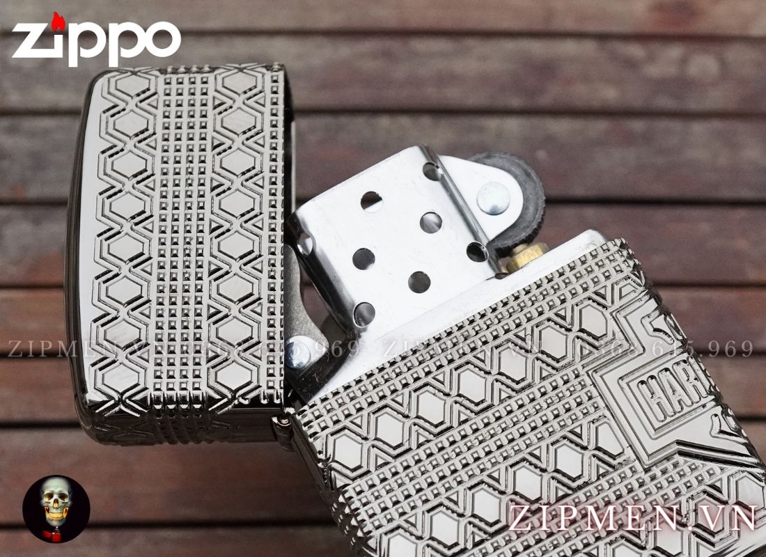 Bật lửa Zippo armor Harley Davidson Collectible 2021 phiên bản armor màu đen xám