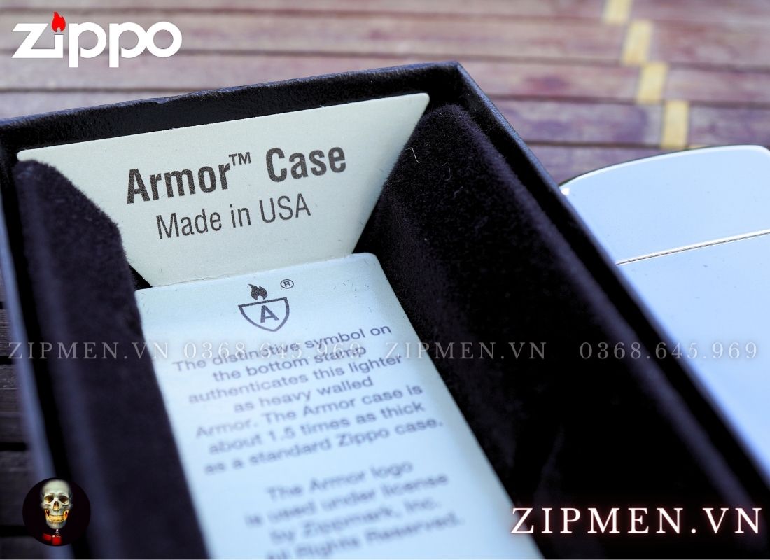 zippo usa slim armor chính hãng