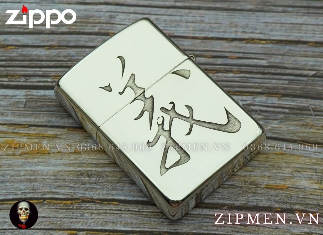 Zippo bạc khối quan công