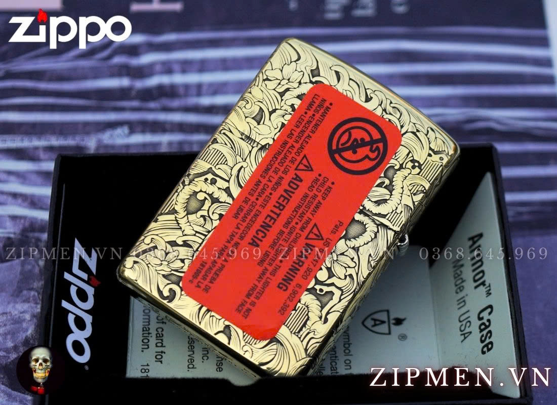 Zippo armor cá chép Daruma chính hãng cao cấp