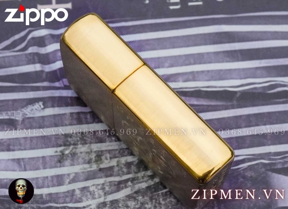 Bật lửa zippo USA khắc CNC chữ nhẫn câu thơ