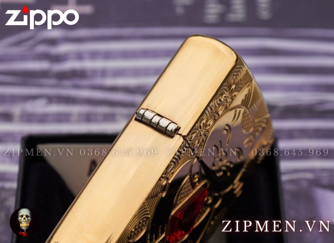 Bật lửa Zippo mèo thần tài cao cấp