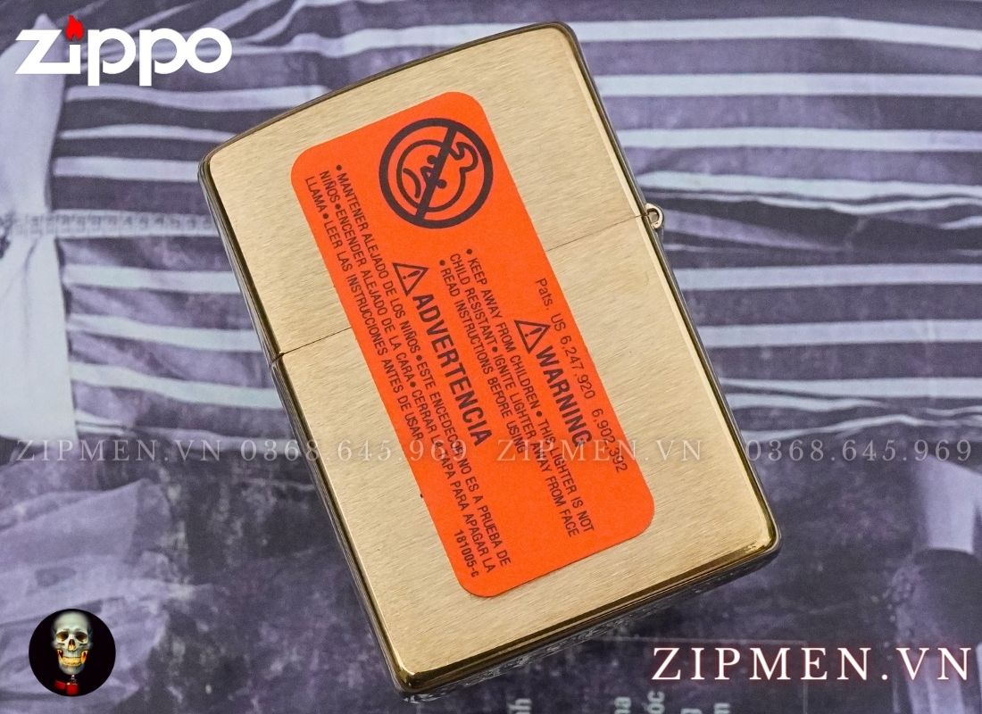 Bật lửa zippo USA khắc CNC chữ nhẫn câu thơ
